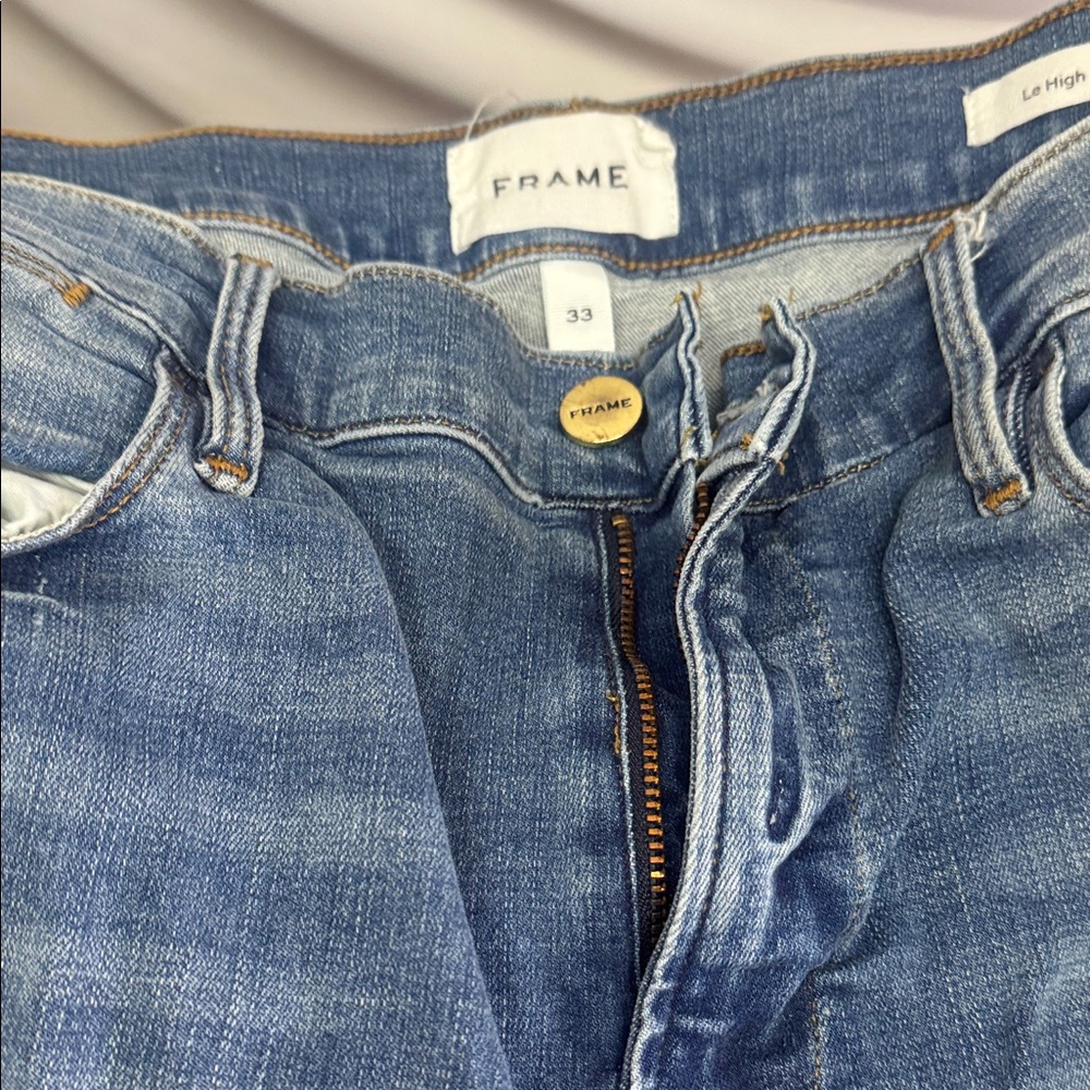 Frame Denim Women's Light Blue High Rise Jeans